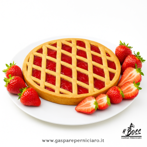 Crostata di Fragole di Marsala artigianale con confettura naturale siciliana