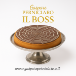 Crostatorta artigianale siciliana al cioccolato con crema di nocciola e cacao, dolce tradizionale firmato Il Boss Gaspare Perniciaro, confezionato in scatola elegante.