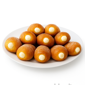 Dettaglio ravvicinato del cartoccio siciliano fritto artigianale con ricotta di pecora fresca cremosa, evidenziando texture soffice e qualità del ripieno.