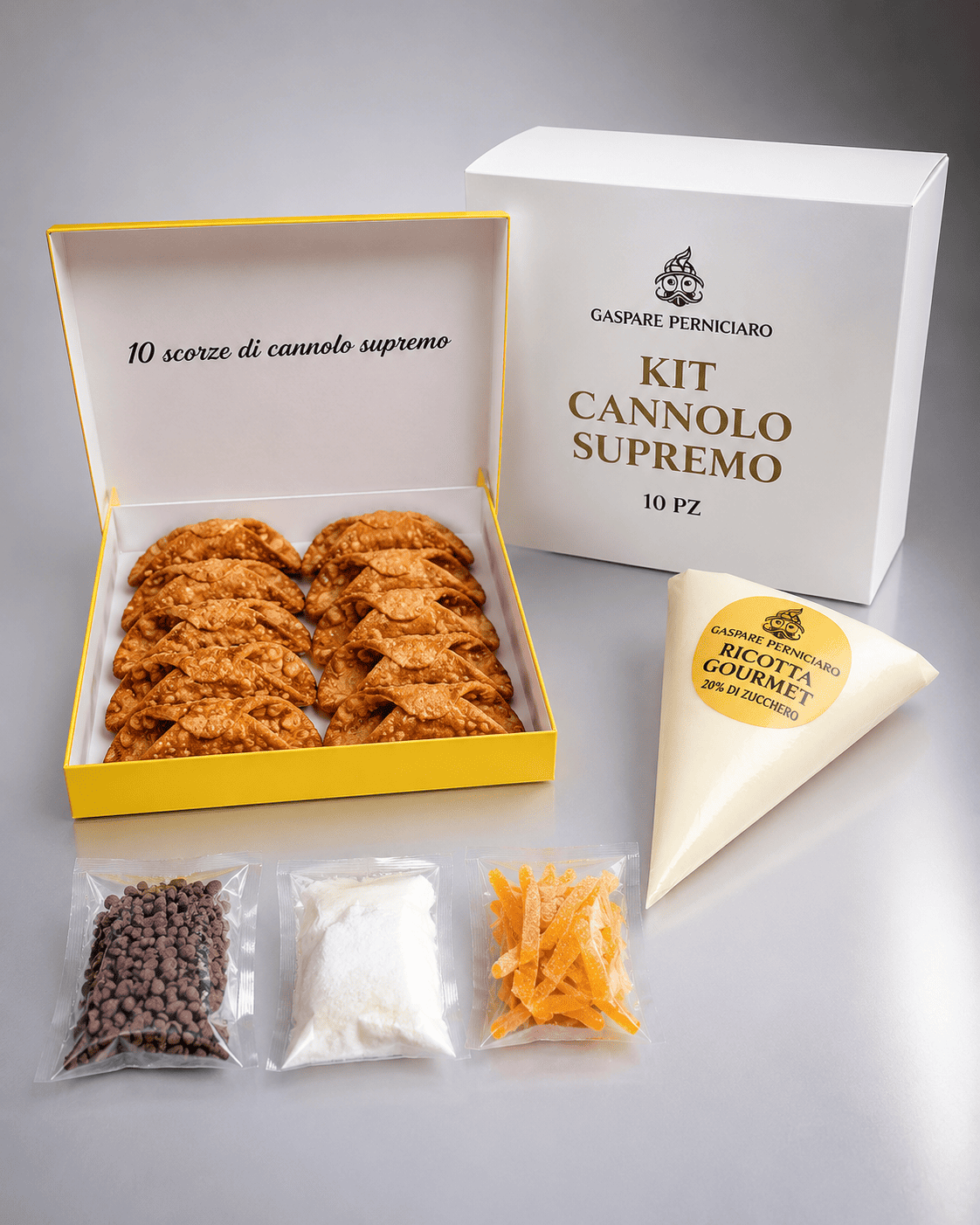 kit cannolo supremo 10 pz eccellenza siciliana inimitabile