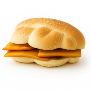 Panino Mafalda palermitana con panelle croccanti, tipico street food siciliano tradizionale