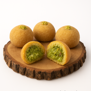 dettaglio arancine salsiccia e pistacchio fritte siciliane