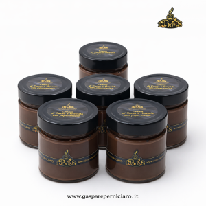 confezione da 6 vasetti crema spalmabile cacao nocciola e peperoncino