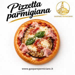 pizzetta parmigiana di rimacinato artigianale del boss gaspare perniciaro di sambuca di sicilia