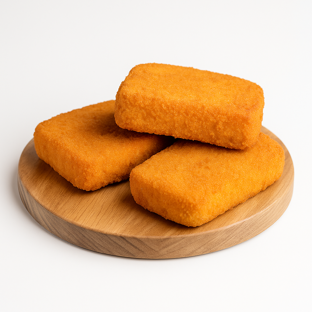 Crostino Palermitano Siciliano artigianale dorato e croccante su tagliere di legno