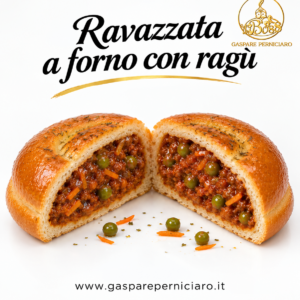 primo piano interno ravazzata con ragu di caren tradizione palermitana street food siciliano