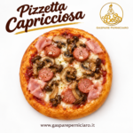 pizzetta di rimacinato capricciosa artigianale del boss gaspare perniciaro