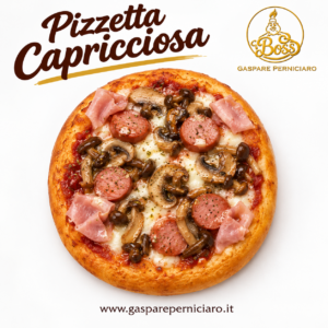 pizzetta di rimacinato capricciosa artigianale del boss gaspare perniciaro