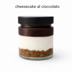 cheesecake al cioccolato in monoporzione in vasetto di vetro da 160g prodotte a sambuca di sicilia agrigento