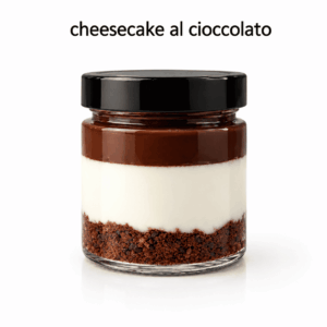 Cheesecake cioccolato in vasetto artigianale