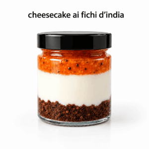 Cheesecake ai Fichi d’India Siciliani in vasetto monoporzione