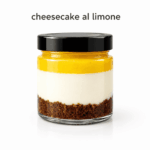 Cheesecake limone siciliana monoporzione in vasetto