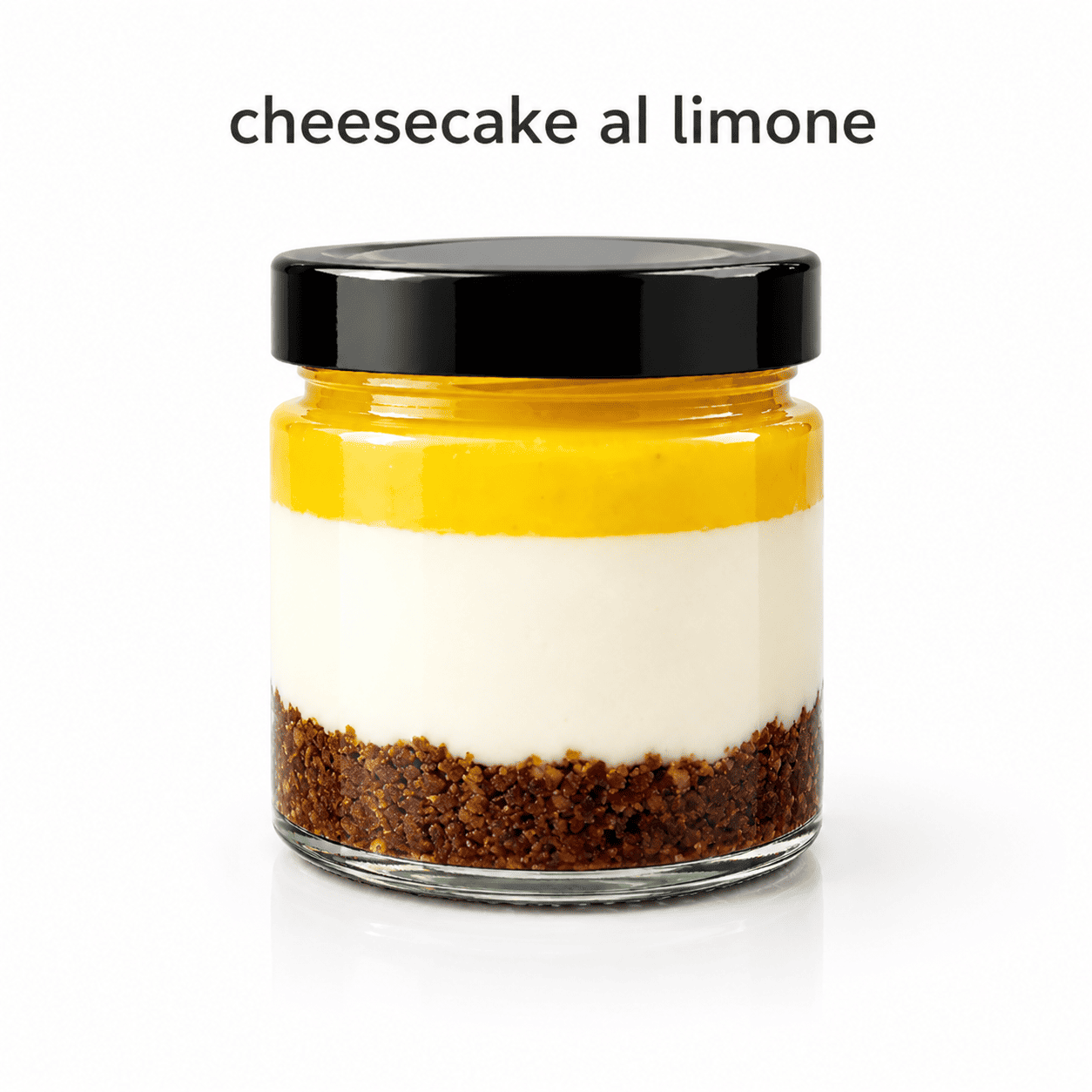 Cheesecake limone siciliana monoporzione in vasetto