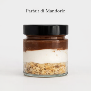 vasetto di monoporzione parfait di mandorle siciliane gaspare perniciaro