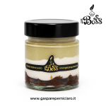 Dessert artigianale siciliano in vasetto sovrapponibile, realizzato con pistacchi di Bronte e Raffadali da Il Boss Gaspare Perniciaro.