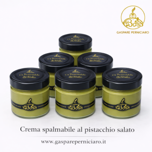 confezione da 6 pz di crema spalmabile al pistacchio salato artigianale siciliano sambuca di sicilia agrigento