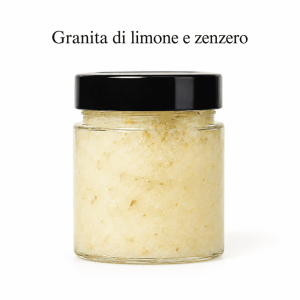 granita di limone e zenzero artigianale siciliana spedizione in tutta europa