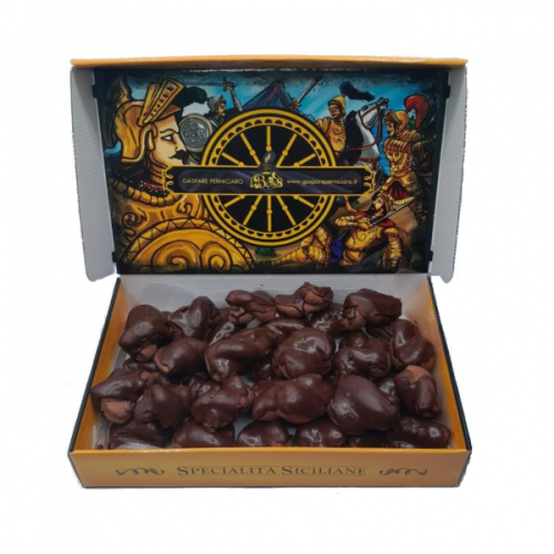 Tetù al Cioccolato artigianali in cofanetto da 700g, biscotti tipici siciliani al cacao con glassa lucida.
