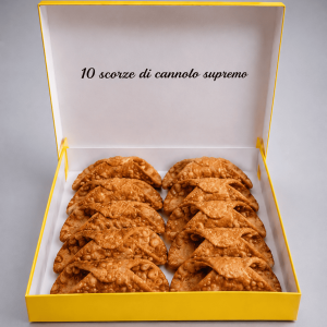 solo 10 scorze di cannolo supremo iin box di cartone.