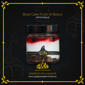 Boss Cake Cheesecake Frutti Rossi in Vasetto, Dessert Artigianale Siciliano con Formaggio e Mascarpone