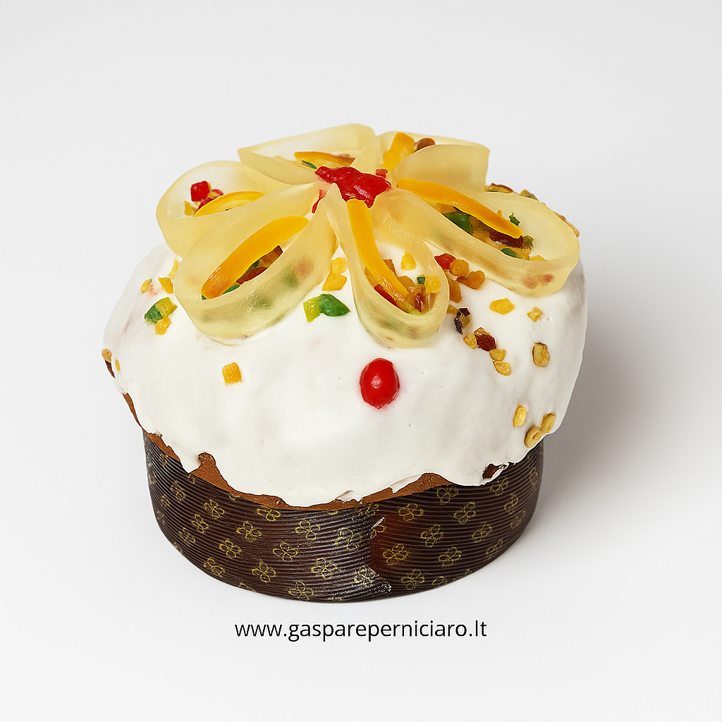 Gran Panettone Cassata Siciliana artigianale con ricotta fresca, confezione regalo elegante