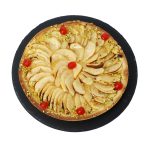 Torta alle mele farcita con crema pasticcera. Produttore di torte alle mele artigianali. Vendita online di torte alle mele . Vendita all'ingrosso di torte di mela. Forniture Hotel, bar, B&B e ristoranti di torte da colazione, dolce pomeridiano .