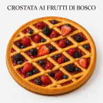 Crostata artigianale siciliana ai frutti di bosco con confettura naturale