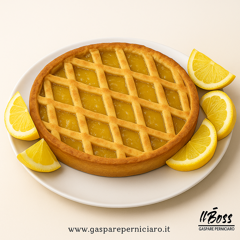 Crostata di Limoni Siciliani artigianale con confettura naturale e frolla dorata