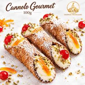 cannolo gourmet 100g ,dolce contenuto per clientela elegante