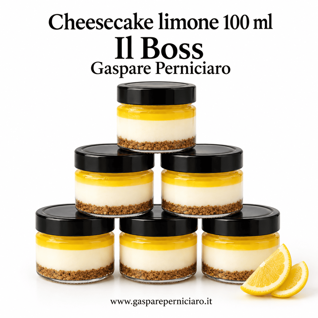 cheesecake al limone 100 ml gaspare perniciaro eventi catering