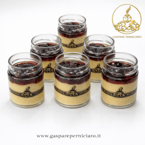 CONFEZIONE DI 6 VASETTI DI CREMA SPALMABILE VANIGLIA ED AMARENE