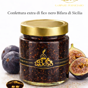 confettura extra di fico nero bifara di sicilia- selezione lumache dorate valutazione 2 lumache d'oro