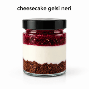Cheesecake ai Gelsi Neri Siciliani in vasetto monoporzione