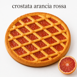 Crostata artigianale all’arancia rossa con pasta frolla e marmellata artigianale con almeno il 75% di frutta