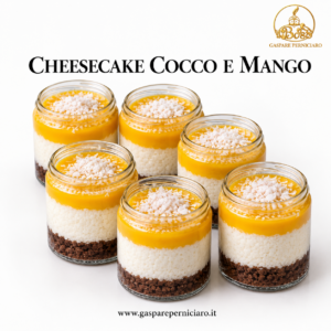 sei cheesecake cocco e mango artigianali creati da gaspare perniciaro sambuca di sicilia agrigento