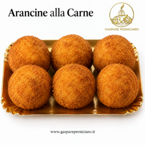 CONFEZIONE DA 6 ARANCINE ALLA CARNE GIà FRITTE SOLO DA DECONGELARE /RISCALDARE, PRODUZIONE GASPARE PERNICIARO