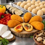 arancine vegetariane artigianali siciliane tradizione siciliana fatte a mano