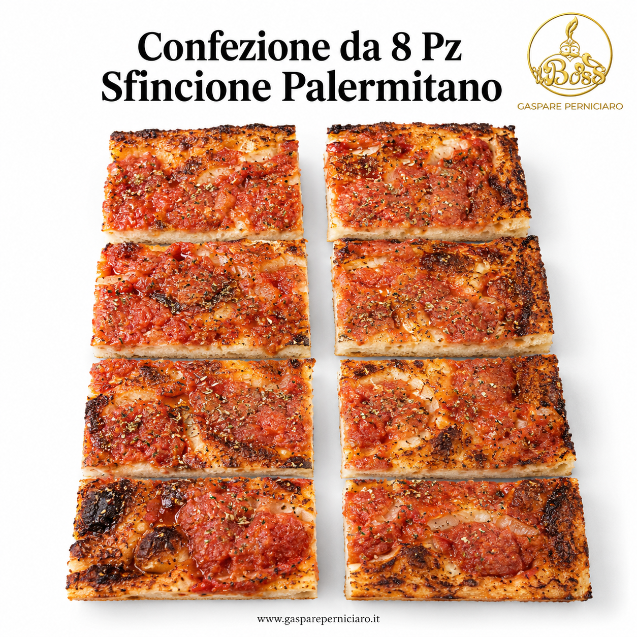 pizza siciliana chiamata anche sfincione palermitano 8 pz
