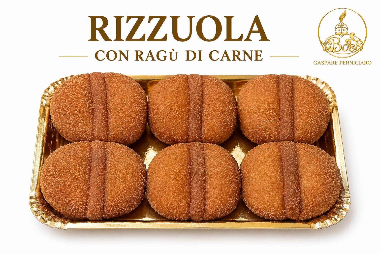 6 rizzuole artigianale farcite con ragù di carne