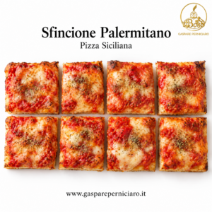 sfincione palermitano pizza siciliana con sarde cipolla salsa di pomodoro pecorino siciliano origano